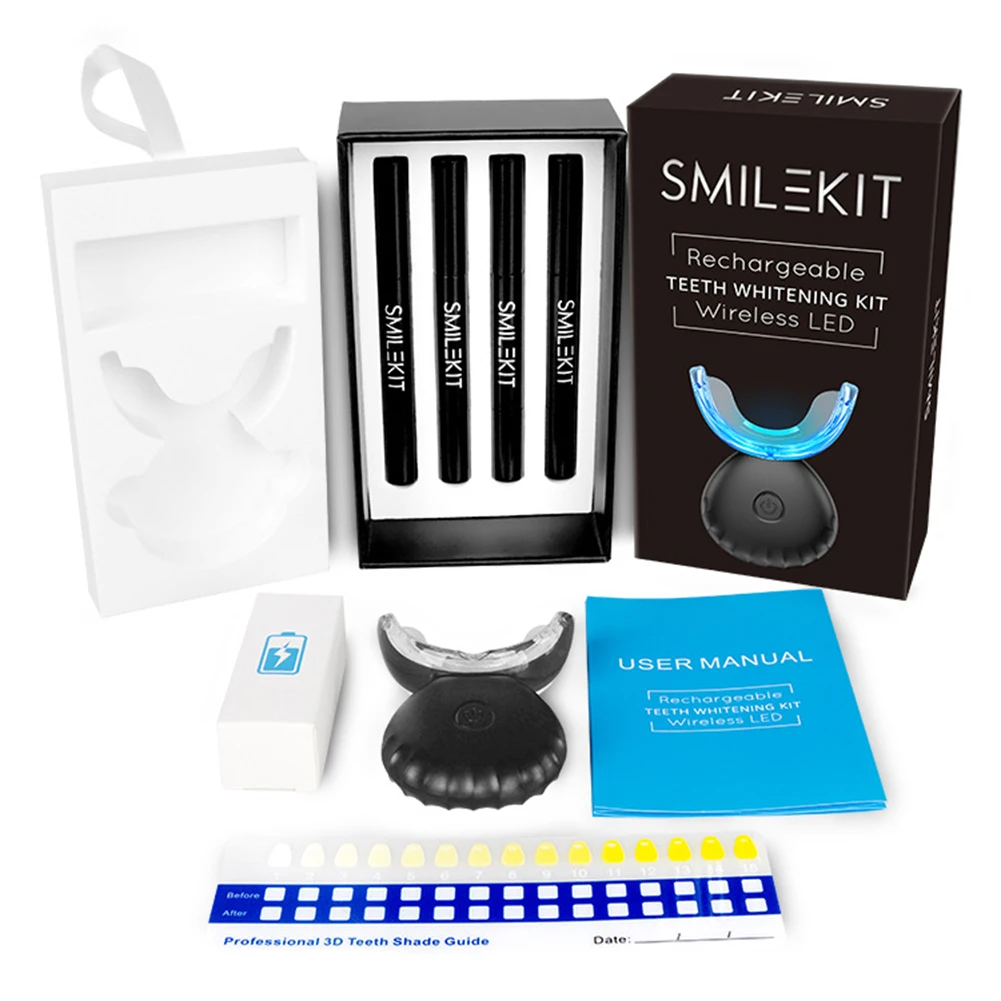 Teeth Whitening Pen - 歯科歯ホワイトニングキットミニ 16 LED コールドライト 35% カルバミド過酸化物ゲル歯ホワイトナー漂白ペン口腔トレイデバイスセット