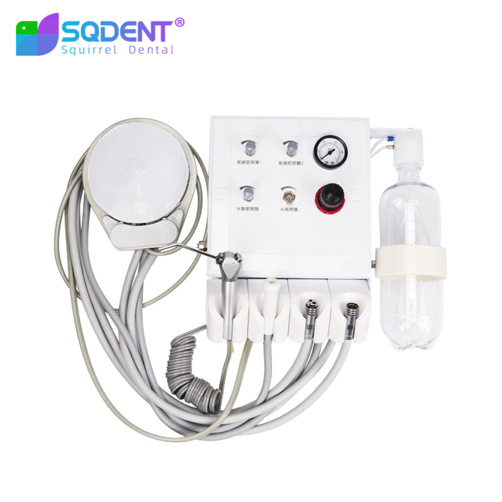 Teeth Whitening Youtube - SQDENTポータブルタービンユニット（弱吸引）歯科用エアユニット（2つのハンドピースチューブ、3ウェイシリンジ付き）歯のホワイトニング