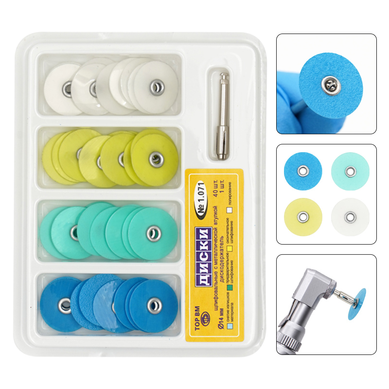 Teeth Whitening Home - 40 ピース/箱歯科研磨ディスク保持ロッドマンドレル Soflex フレキシディスク RA シャンク歯ホワイトニング材料歯科ツール