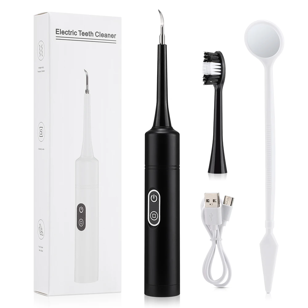 Teeth Whitening Home - 電気音波振動歯科用スケーラー歯のホワイトニング歯垢除去コーヒー煙の汚れ歯石除去歯ブラシ歯のクリーニング