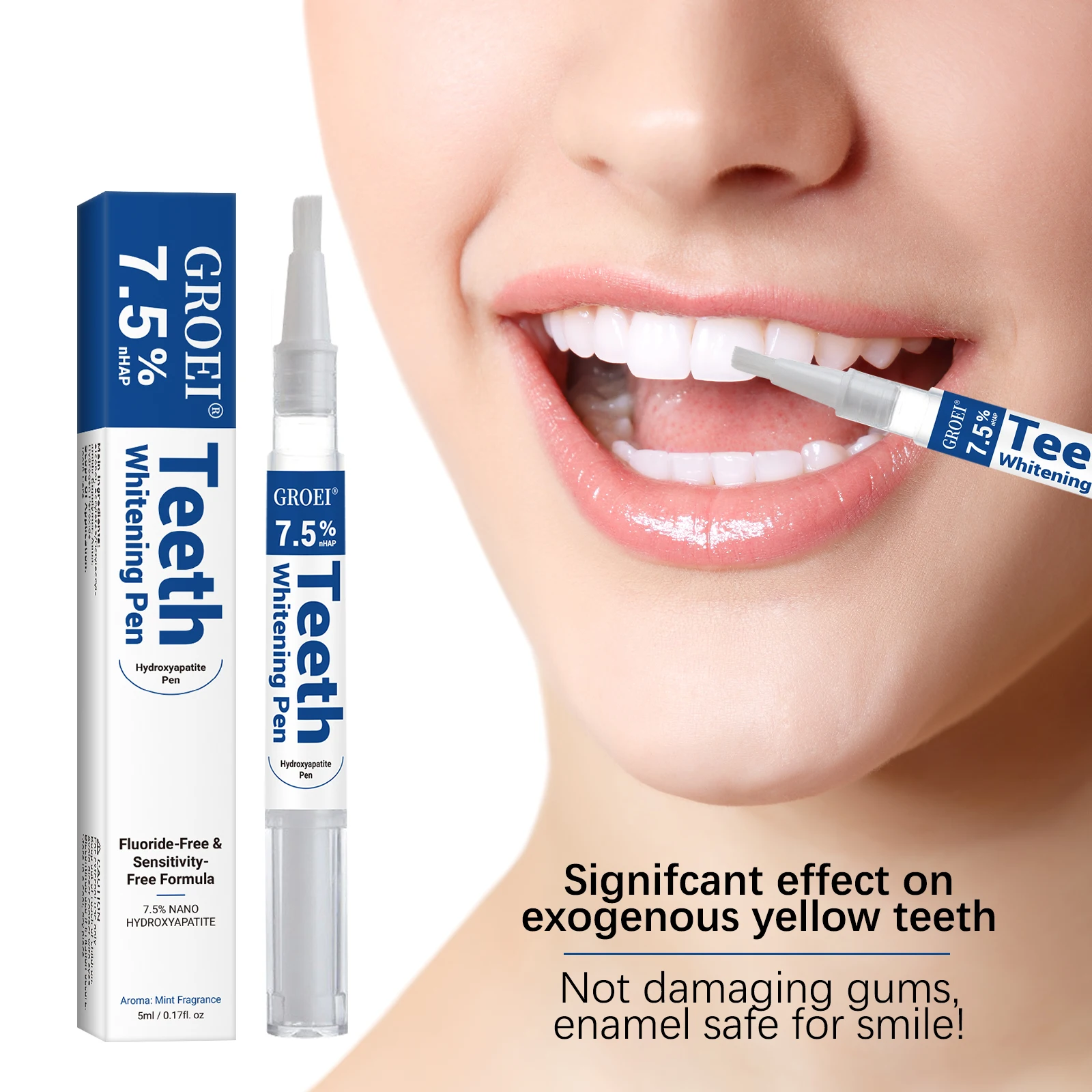 ヒドロキシアパタイト歯のホワイトニングペンまばゆい白いステイ - Teeth Whitening Pen のレビューと価格