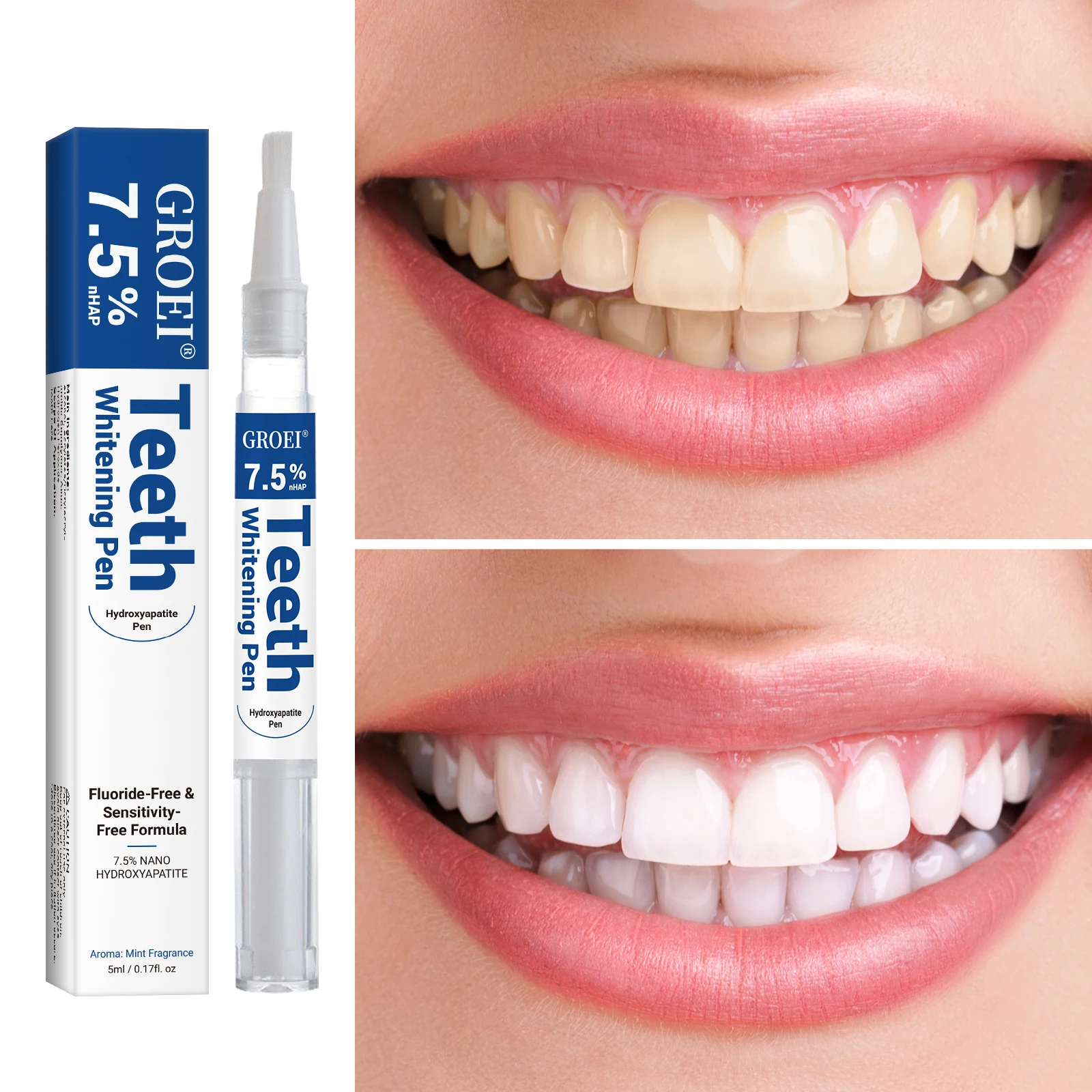ヒドロキシアパタイト歯のホワイトニングペンまばゆい白いステイ - Teeth Whitening Pen のレビューと価格