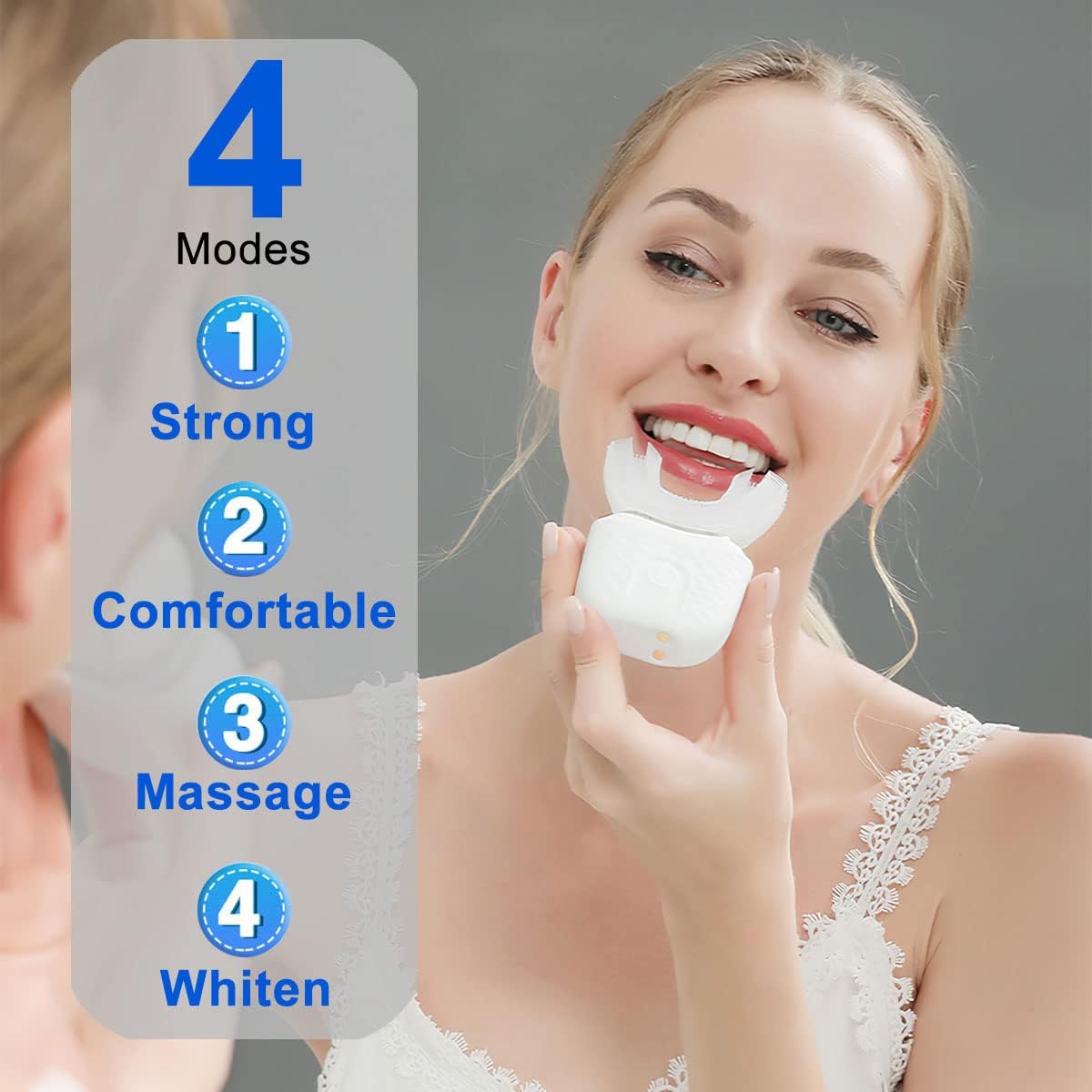 U字型自動電動歯ブラシ、歯科衛生メーカー、360度 - Teeth Whitening Device のレビューと価格
