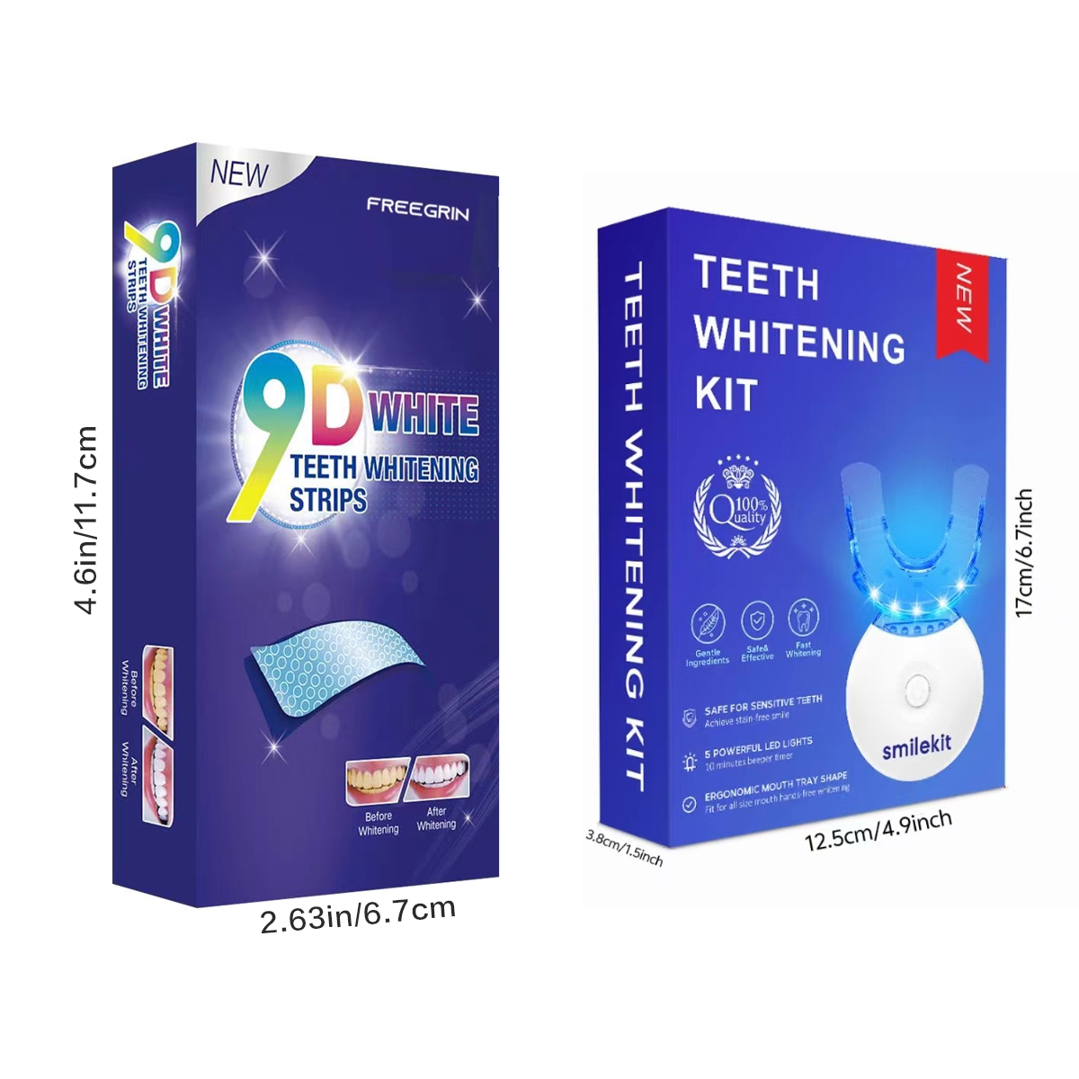 歯のホワイトニングキット - 5X LEDライト歯のホワイト - Teeth Whitening Cream のレビューと価格