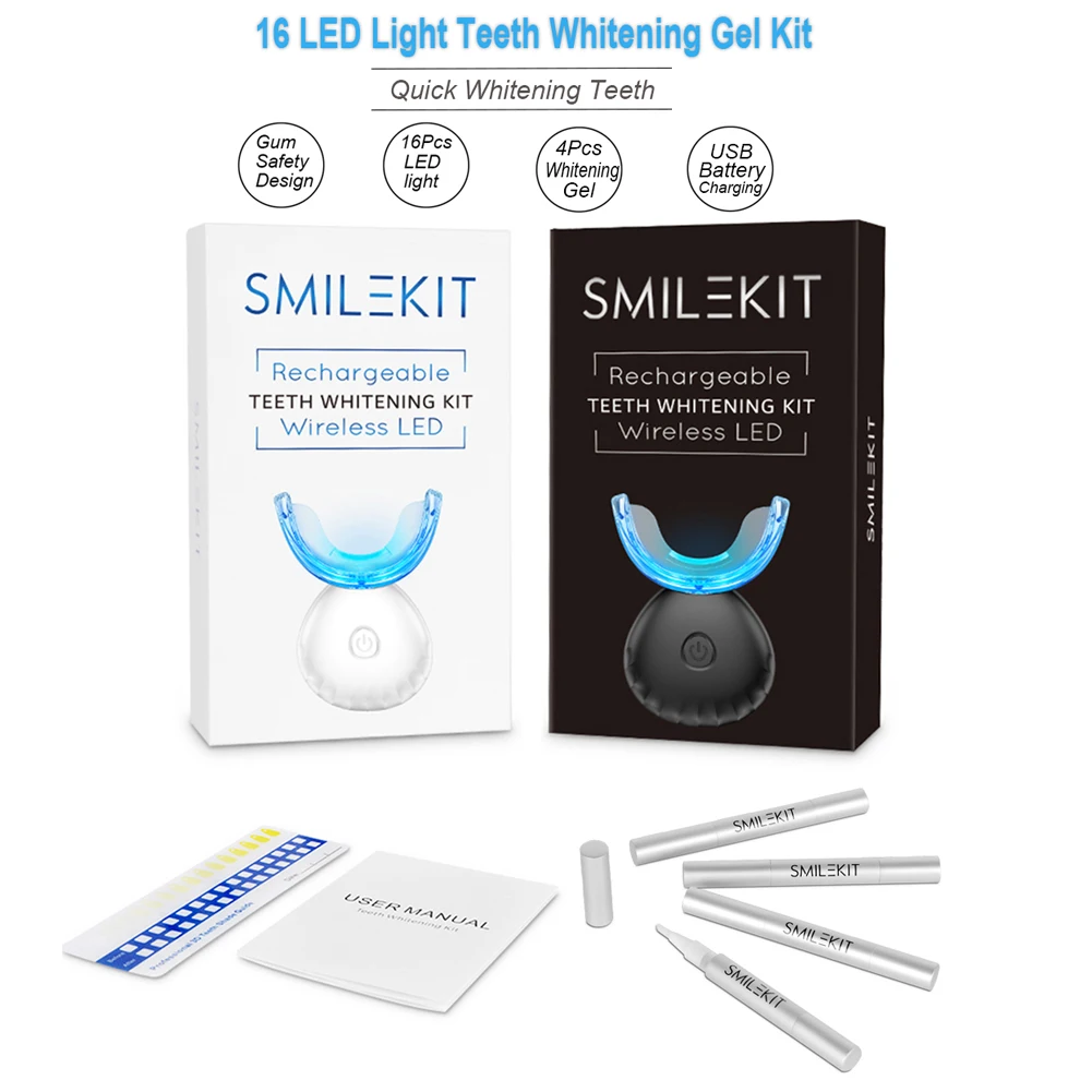 歯科歯ホワイトニングキットミニ 16 LED コールドライト - Teeth Whitening Pen のレビューと価格