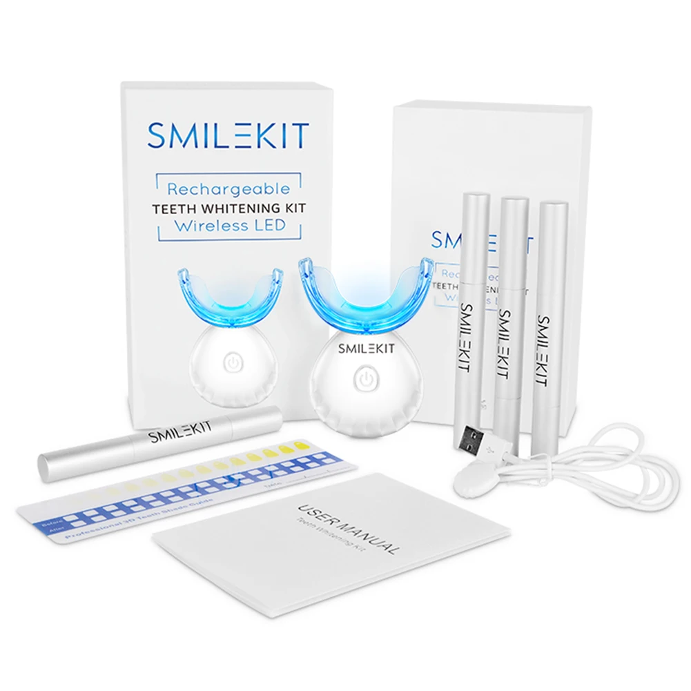 歯科歯ホワイトニングキットミニ 16 LED コールドライト - Teeth Whitening Pen のレビューと価格