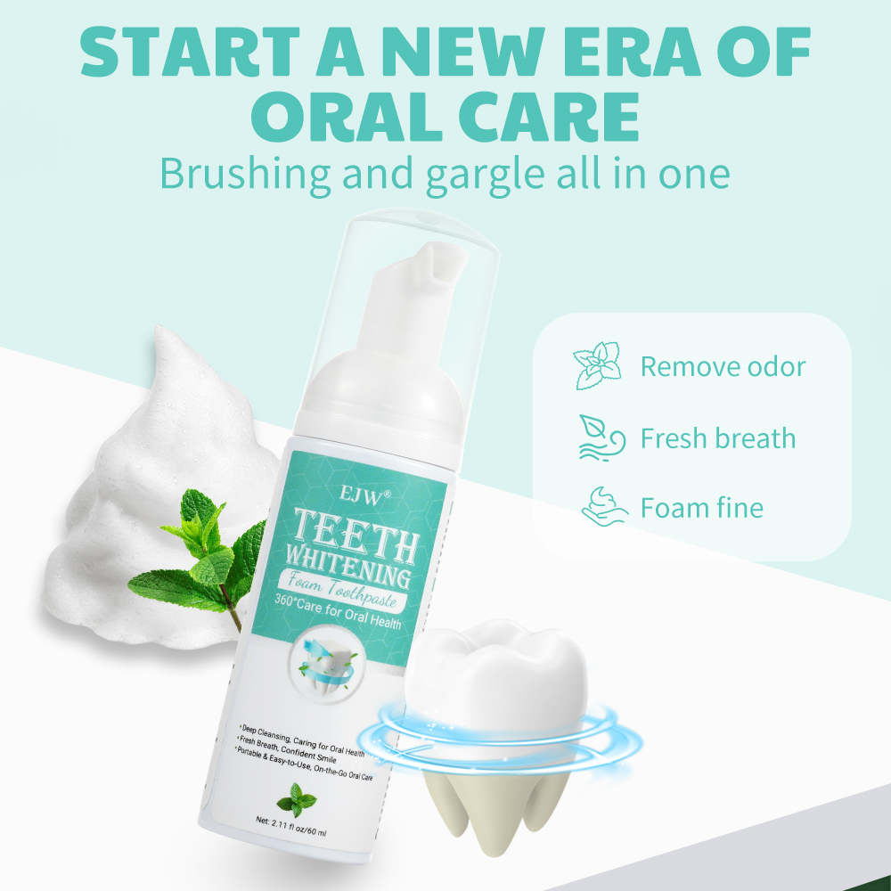 EJW ホワイトムース 歯磨き粉 歯のホワイトニング、黄ばみ - Teeth Whitening Yellow Teeth のレビューと価格