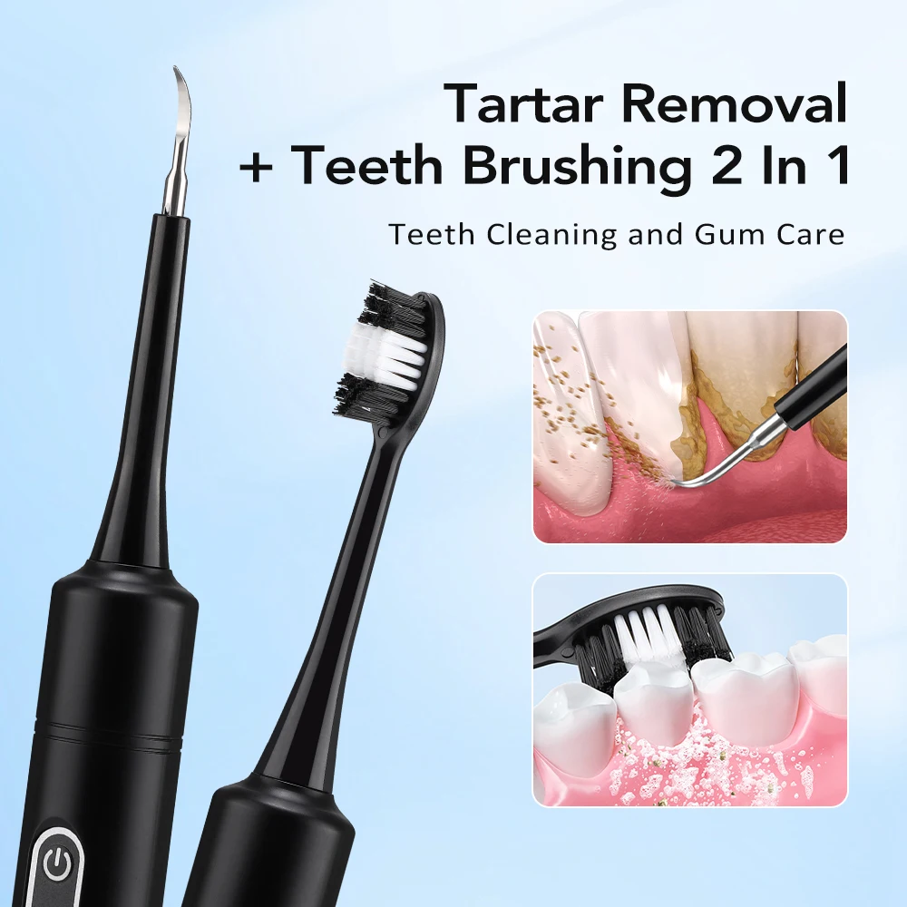 電気音波振動歯科用スケーラー歯のホワイトニング歯垢除去コーヒ - Teeth Whitening Home のレビューと価格